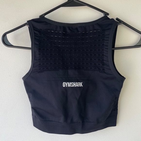 Gymshark Energy+ Seamless Crop Top - Black - Picture 2 of 6